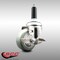 Service Caster 3 Inch 316SS Gray Polyurethane Swivel 7/8 Inch Expanding Stem Caster Brake SCC-SS316EX20S314-PPUB-TLB-78 - alternate 2